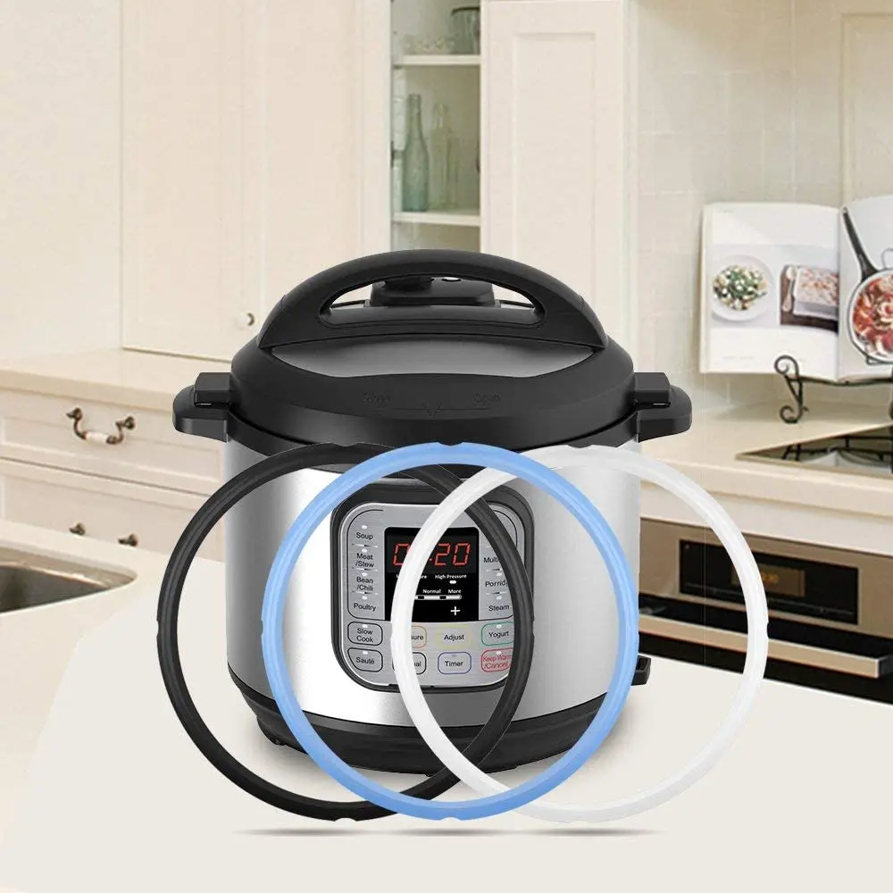 Silicone Sealing Ring for InstaPot - 3 Pcs Replacement Silicone Gasket Seal Rings - Gasket Accessories for 5/6 Qt InstaPot