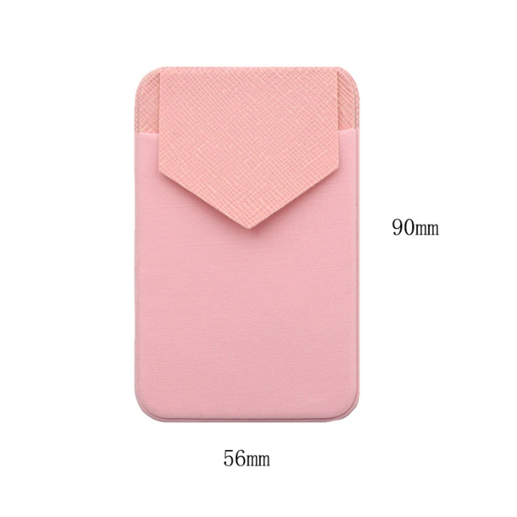 Triangle Leather Label Mobile Phone Sticker 3m Glue Phone Credit Card Pouch Slot Bag Adhesive Back Hand Phones