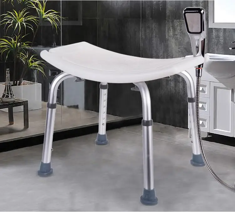 light weight aluminum alloy shower chair bathroom safety chair seat
