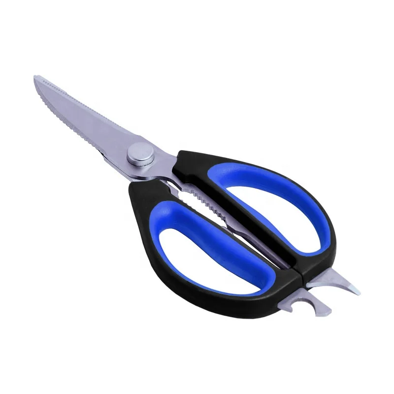 Hot sale Multi-functional scissors durable shears kitchen scissors with Bottle Opener