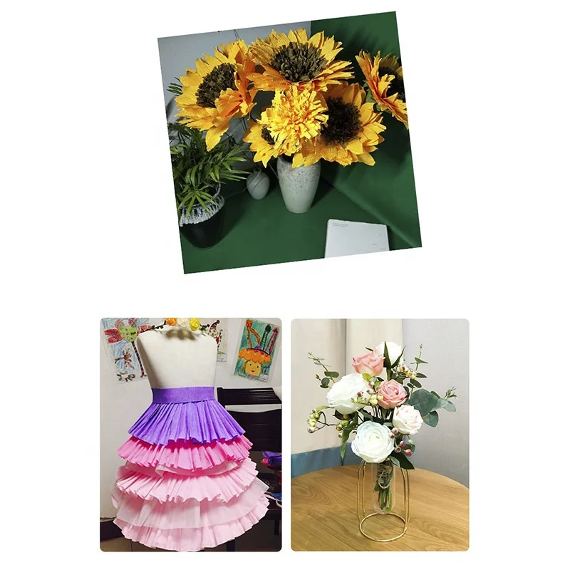 
Hot sale patterned crepe paper,rainbow crepe paper streamer,Colorful DIY Party rainbow Crepe Paper streamers 