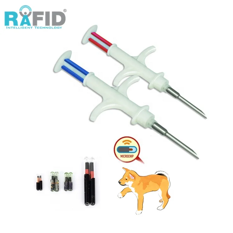 RAFID Wholesale ICAR 134.2Khz Em4305 Pet Microchip Syringe Dog Microchip For Identification