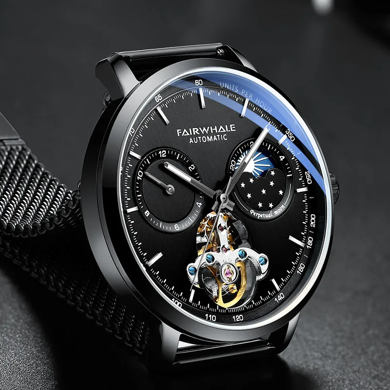 genuine goods Swiss brand watches hollow mechanical watches wholesale luxury metal watches