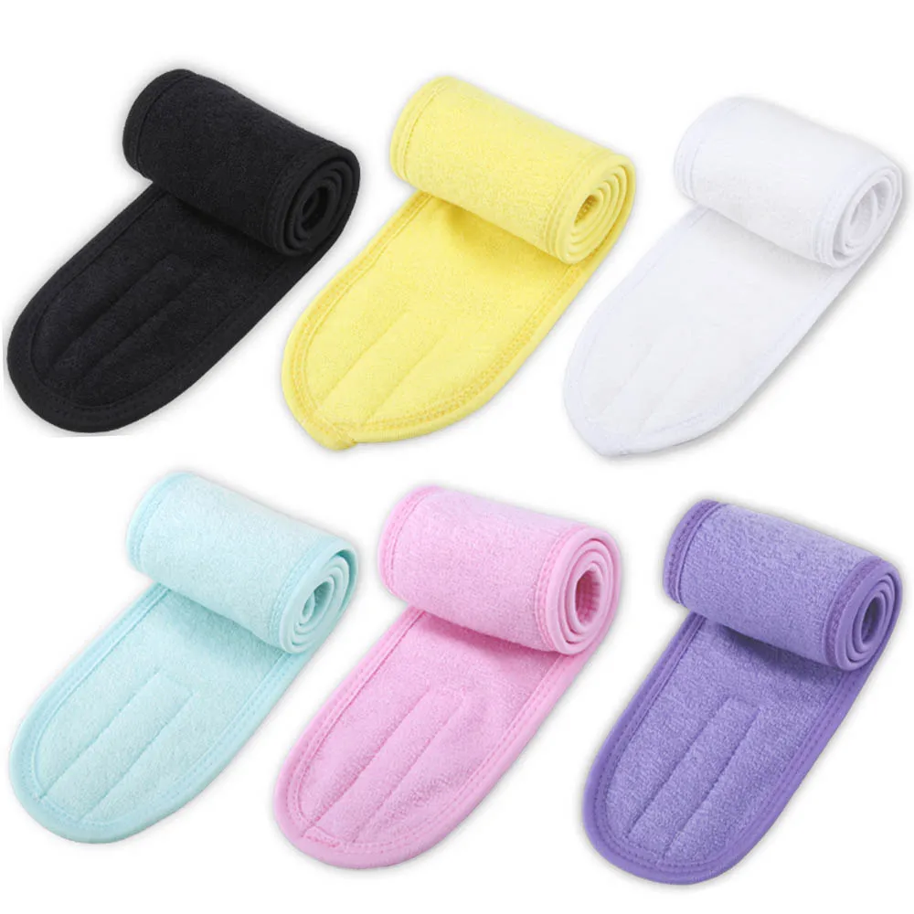 Factory Wholesale Soft Elastic Make Up Wash Face Cosmetic Headband Spa Bath MakeUp Hair Band