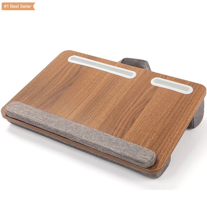 Jumon Bamboo Portable Desk Bed Cushion Knne Lap Handy Computer Writing Table Holder Laptop Stand For Office Home Pillow