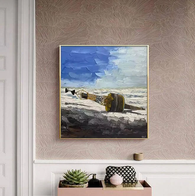 Home Decor Hand Paintings Handpainted Texture Wall Decor Artwork Abstract Oil Paintings Art Canvas