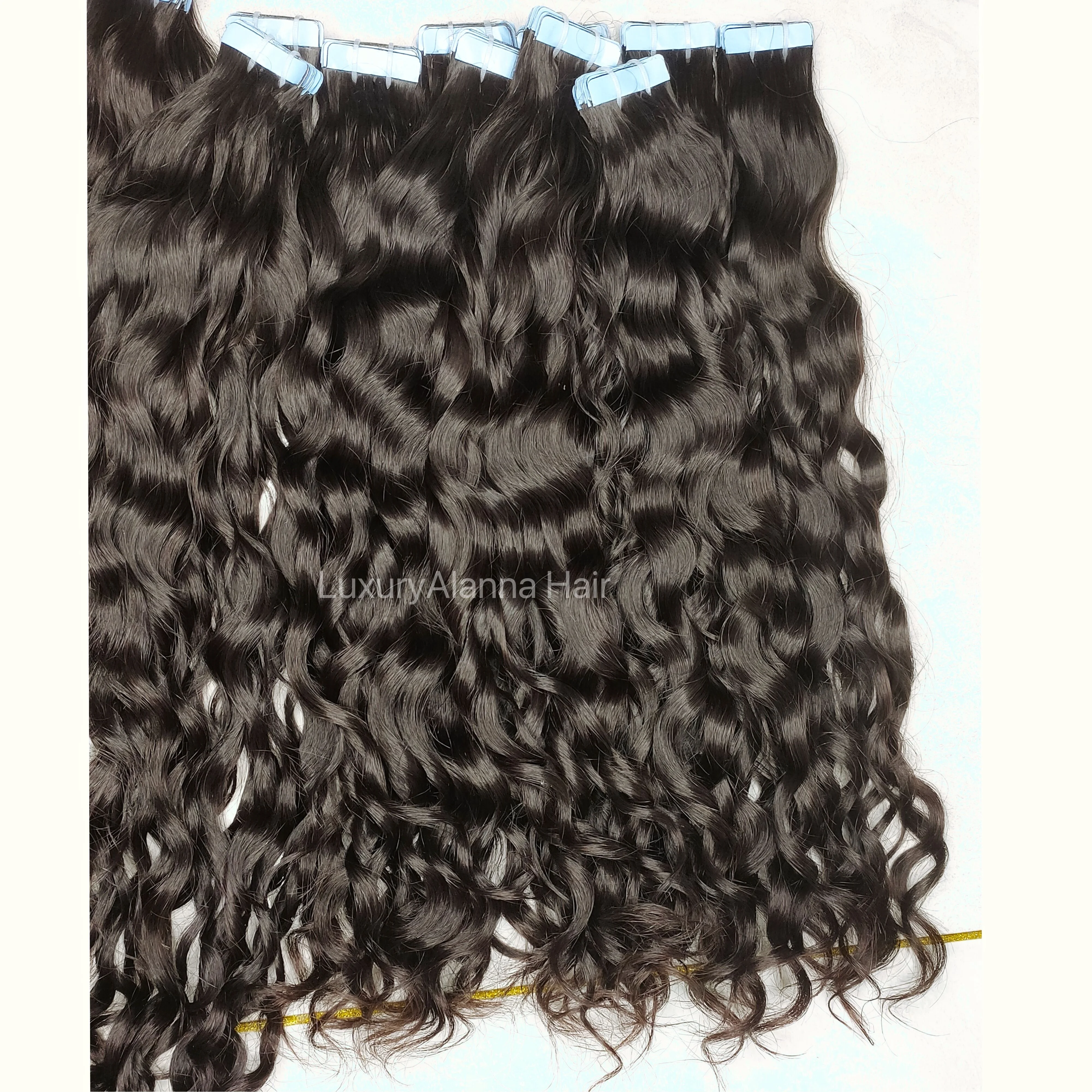 New Arrival Grade 12A Best Quality Cambodian Wavy Tape Ins Hair Extensions 100% Raw Human Hair 40Pieces/100g Tape In Hair
