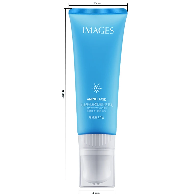 OEM Images private label organic amino acid hydrating moisturizing pore deeply cleansing facial cleanser cream