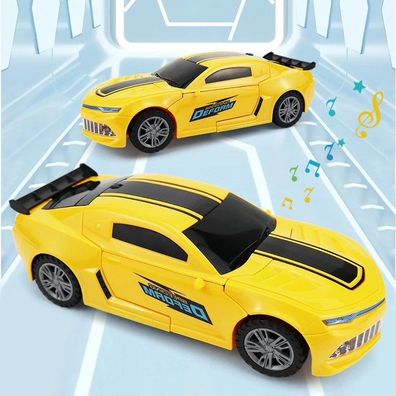 2 in 1 Toddler Best Birthday Gift RC Car Deformation Robot Toy Control Car Transforming Car for Boys