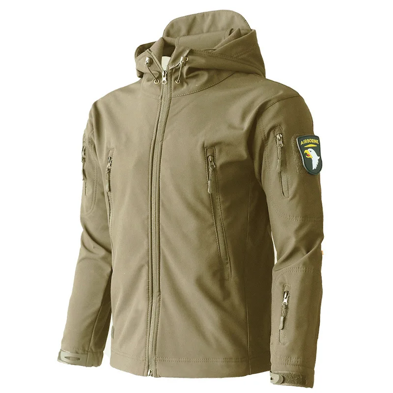  Autumn and winter plus plush thick camouflage clothing windproof waterproof men Ski