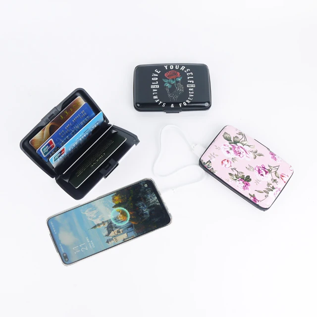 
Vancham банк питания держатель карты кошелек с Android банк питания вход USB кабель 