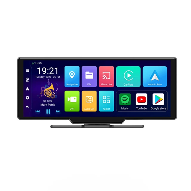 10.25' Wireless CarPlay/Android Auto Head Unit, GPS, HD Backup Cam, BT, FM/AM Radio