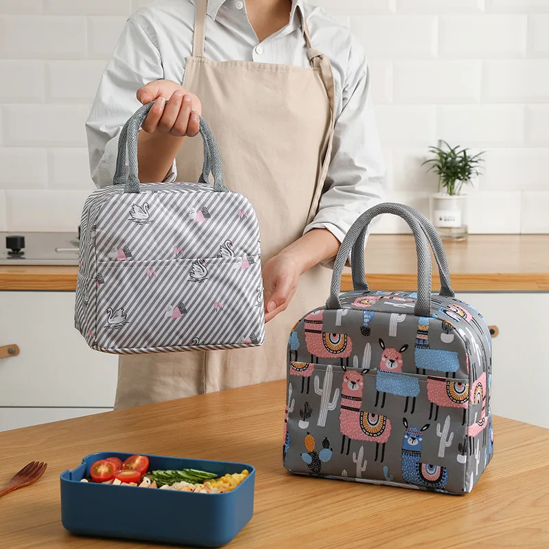 New arrives Thickened aluminum foil insulated lunch bag picnic bags Kids and women school work lunch bag 2021