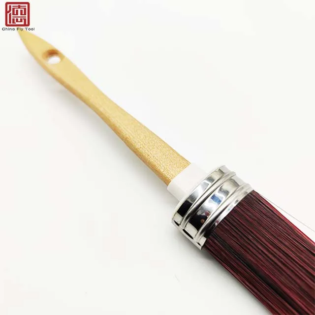 CTWHPB055  High quality factory price varnished beech rosy filament chalk paint brushes and detailing brush