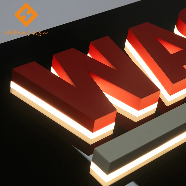 Passed multiple security tests 3d sign logo board led buchstaben business sign