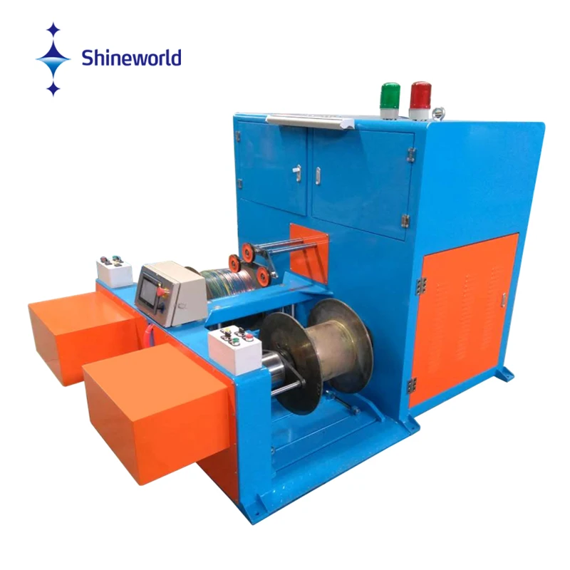 SHINEWORLD wire feeder Reel Passive Tension drum uncoiler 630mm double spool Type cable pay off take up