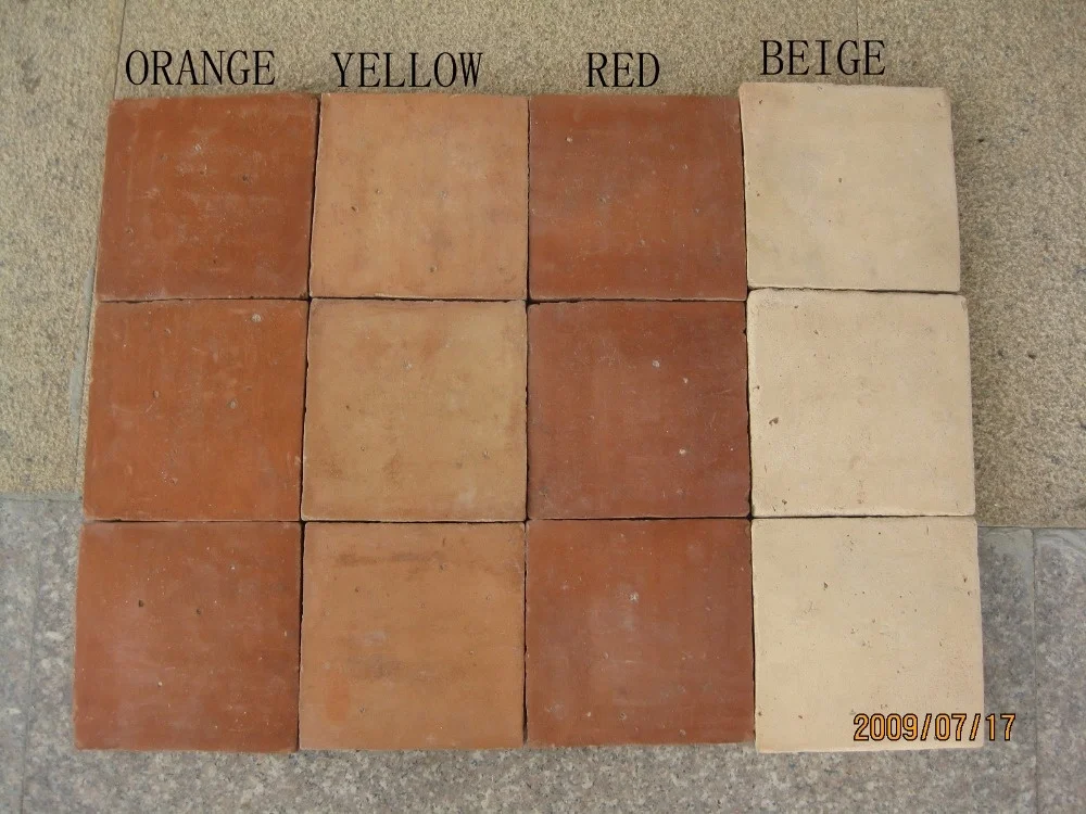 
Hand Made Orange Terracotta Floor Tile 