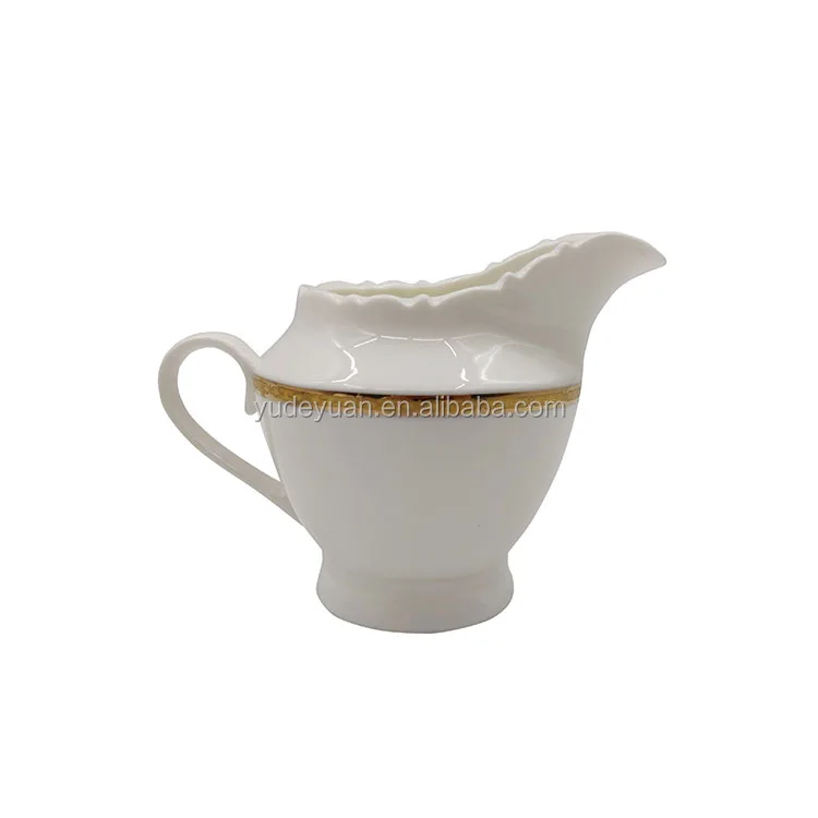 Wholesale Royal Flower Shape English Gold Rim Dinner Set Porcelain China 61 Pcs 125 Pcs Dinnerware Sets Ceramic Cup Kit Western