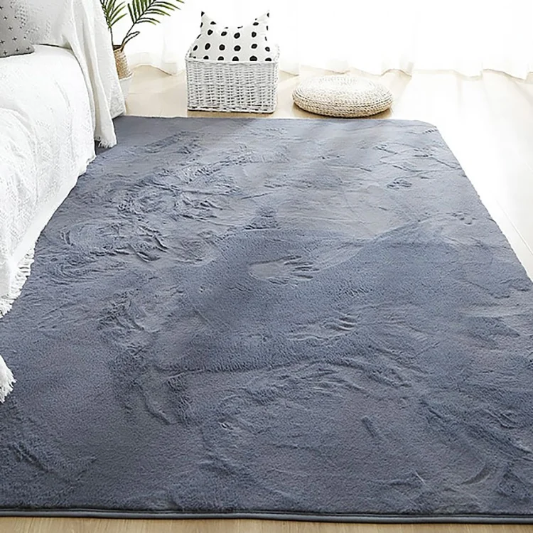 Пушистый меховой ковер для дивана, низкий ворс, верблюжья шерсть, белый пушистый ковер для подростковой комнаты, детской комнаты