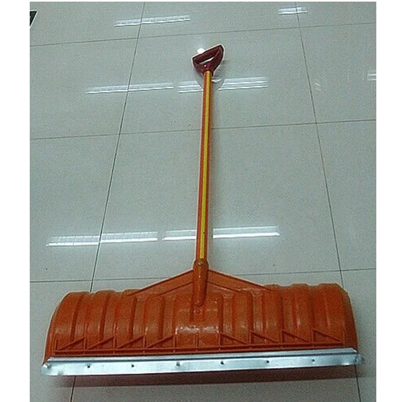 plastic snow shovel with long handle