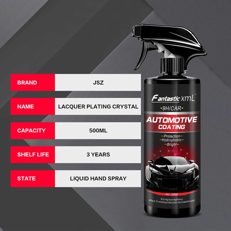 JSZ Spray Ceramic Car Coating Sealant Nano Glass Polishing Plated Crystal Liquid Hydrophobic Coating Paint Care Coating