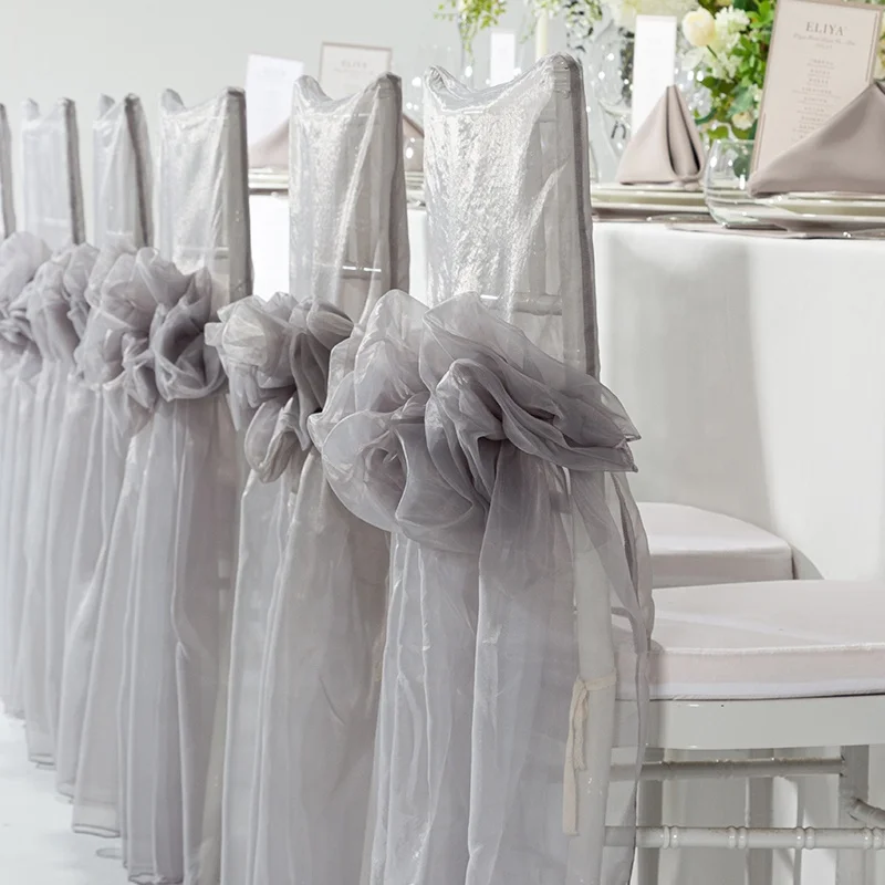 Colorful Hotel Wedding Decoration  Spandex Chair Cover customizable durable chair covers for events