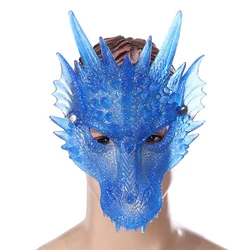 New Products of Halloween Carnival Dance Party Cosplay Props 3D Silicone Animal Dragon Mask halloween outdoor decorations
