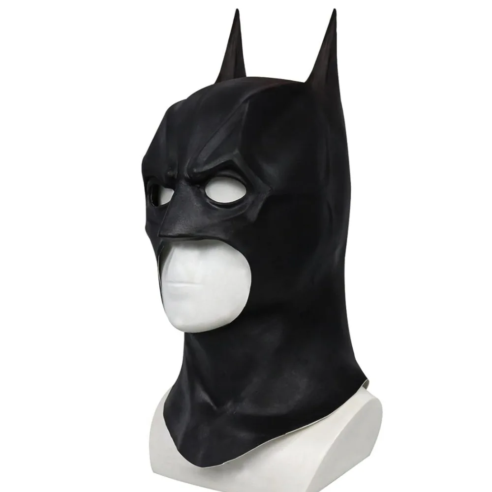 New Dark Knight Bat Man Mask Soft Rubber Nature Latex Black Headgear Helmet For Masque Disguise Party Superhero Costume Mask