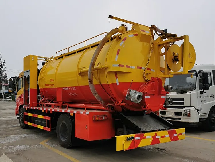 Подземная канализационная труба Dredge, всасывающая канализационная труба высокого давления, транспортное средство для промывки