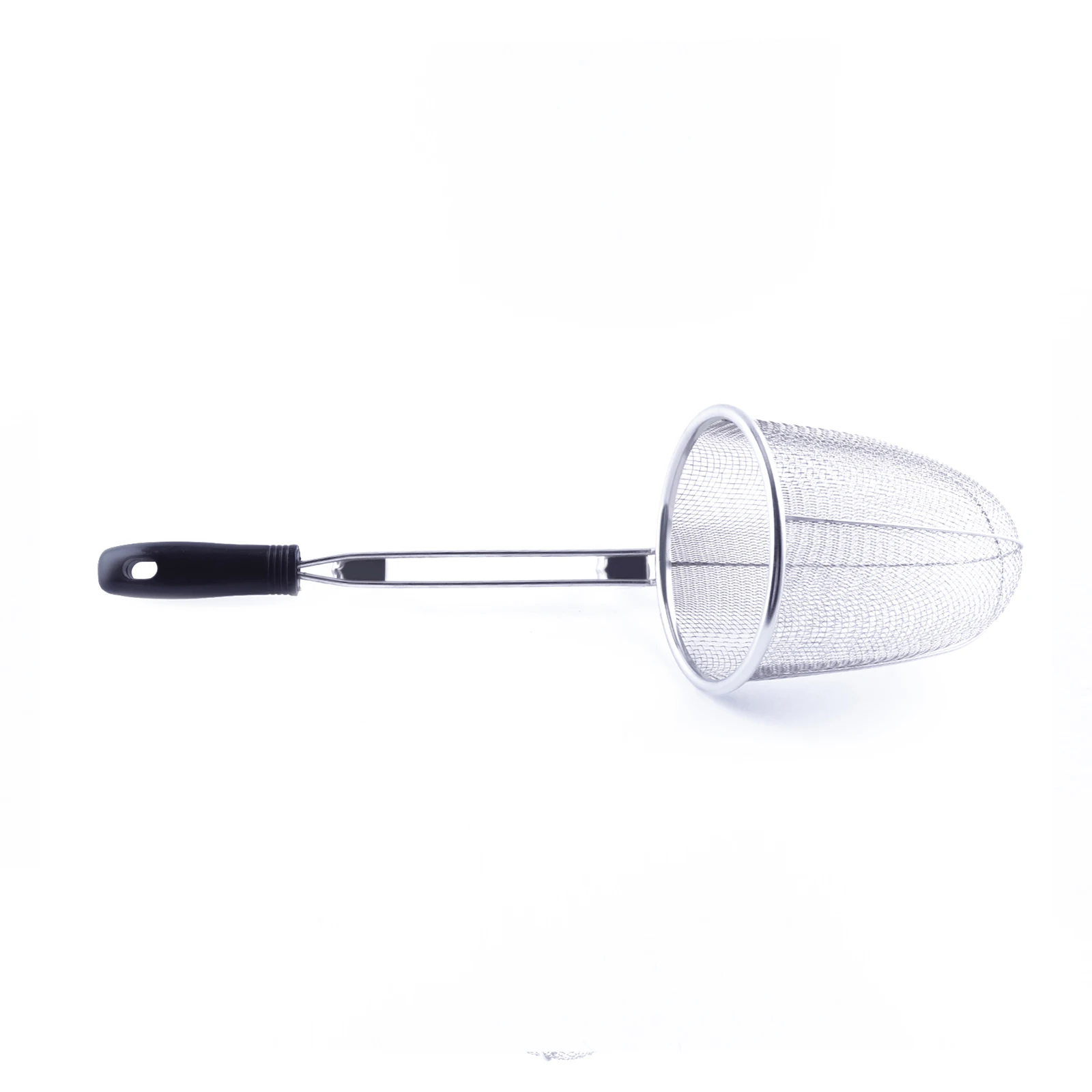 Большая емкость мелкоячеистая сетка из нержавеющей стали шпатель фильтр лапши ложка с пластиковой ручкой & подвесной крюк для слива кипения масла