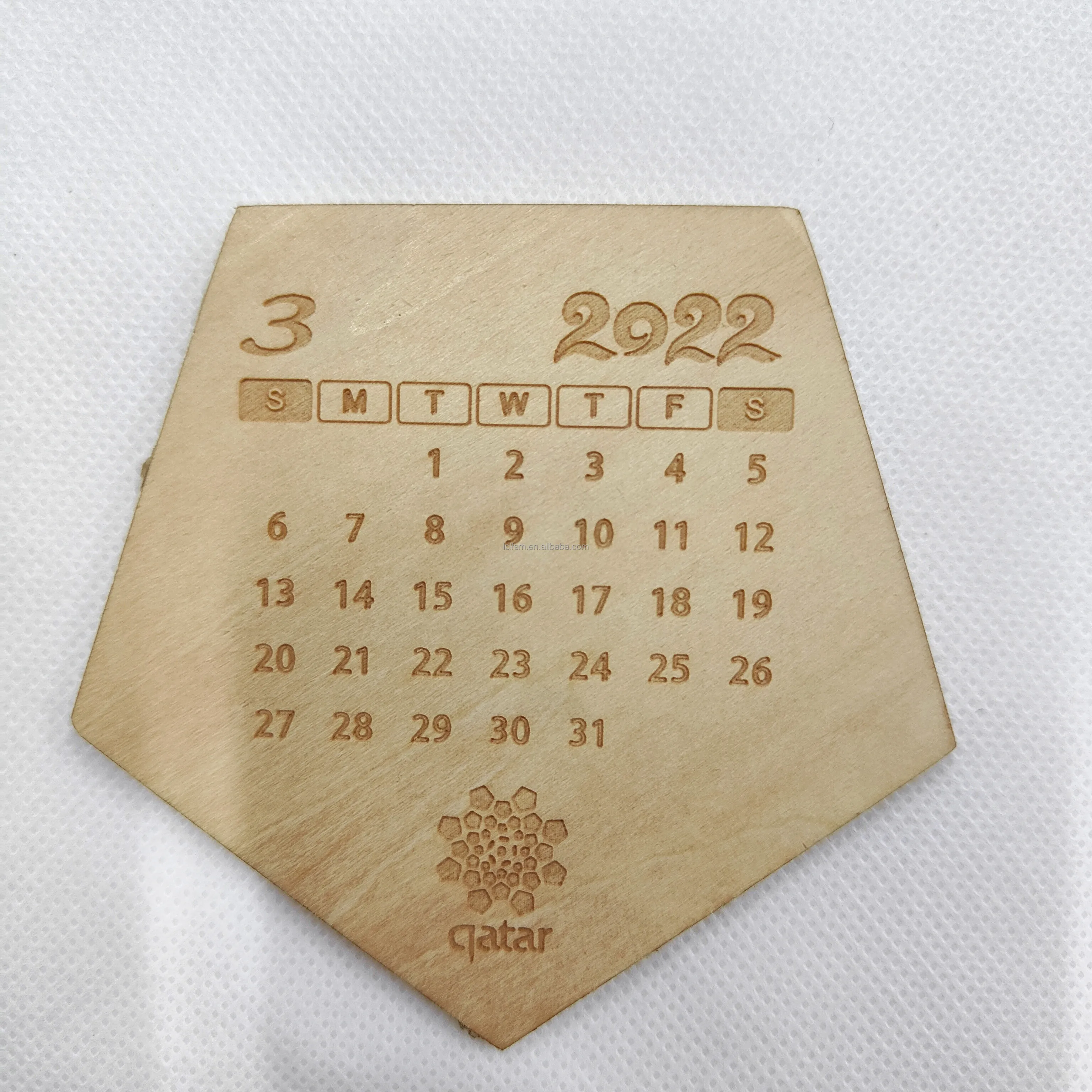 Nice and practical creative wooden calendar decoration Football modeling arbitrary combination and Mosaic