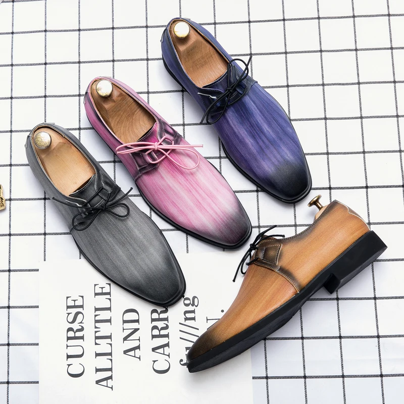 Zapatos De hombres Genuine Leather Loafers Formal Flats Shoes Moccasin Gommino Driving Business Dress Shoes For Men