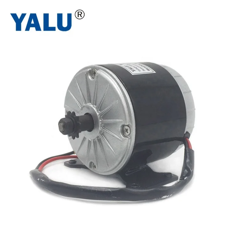 YALU MY1016 350W 24V E-bike High Speed Permanent Magnet Brushed DC Electric Bicycle Motor with 25H Sprocket Chain Driver