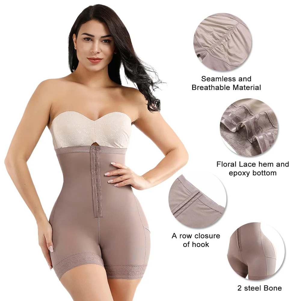 
women shapewear underwear plus size high waist butt lifter shorts tummy control panty shaper 