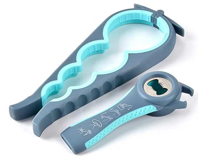 Jar Opener Water Bottle Opener,5 In 1 Multi Function Can Opener Multifunctional Kitchen Tools Set