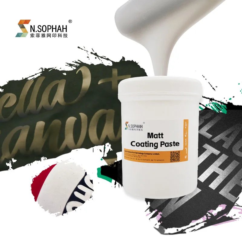 Hot Sales Matt Surface Printing Coating Screen Printing Matt Coating Paste
