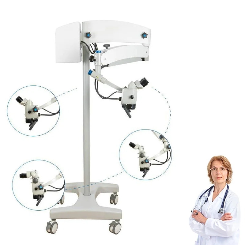 High Quality Dental Lab Surgical Operating Digital Biological LED Examination Microscope Binoculars