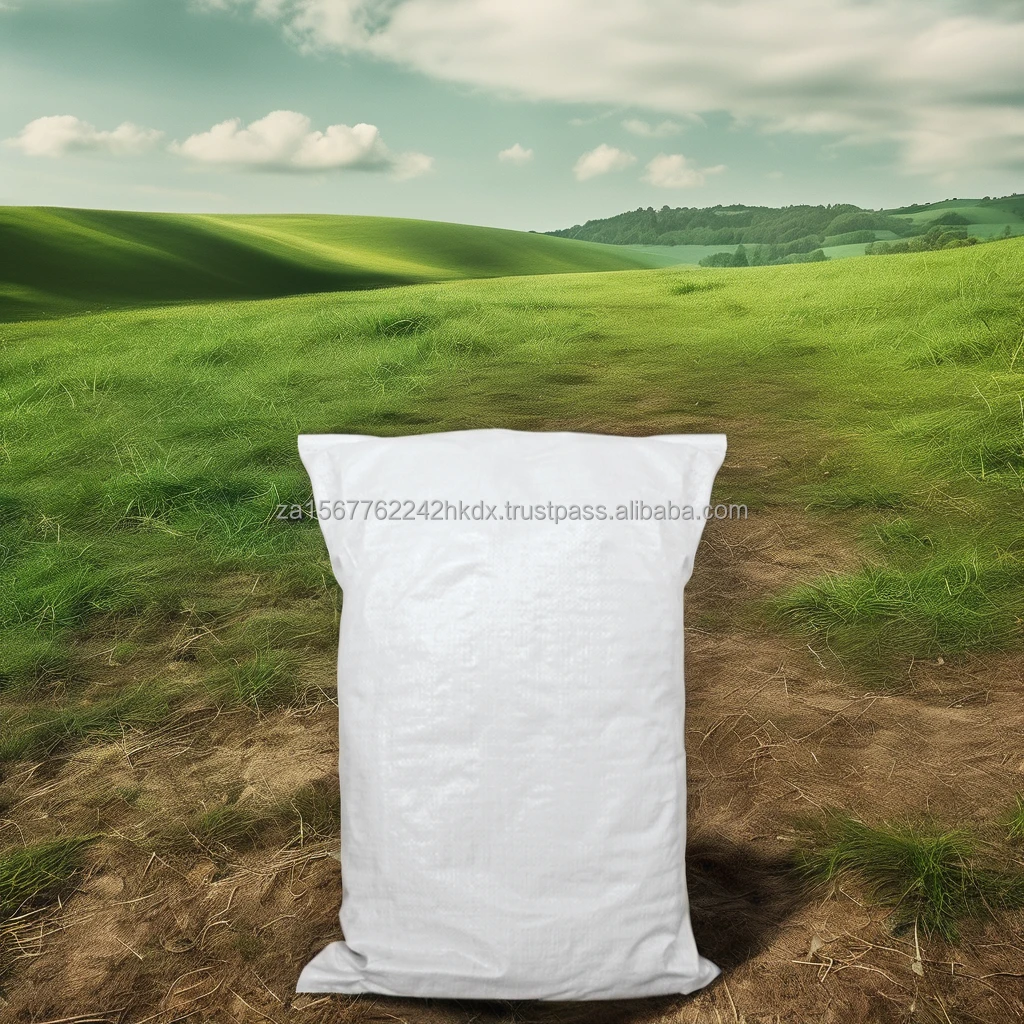 High Quality 50Kg Plain Polypropylene Woven Bag Cheap Price Plastic Food Packaging Open Sealing Handle Seafood Fertilizer Feed