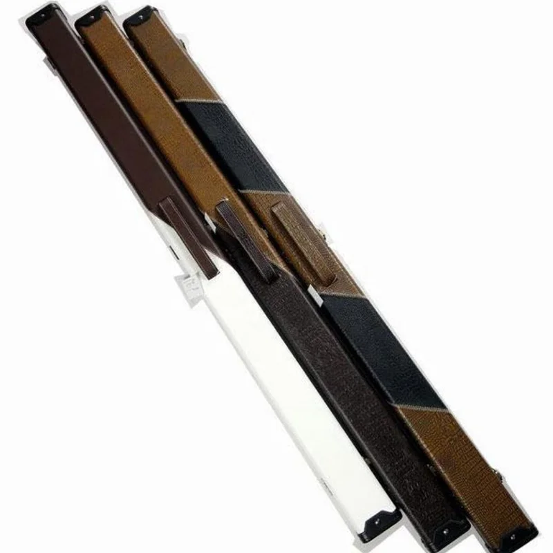 PU Leather Wooden 3/4 Cue Cases Billiards Snooker Cue Case