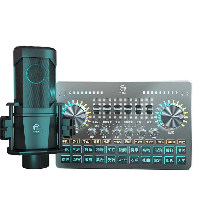 V13 Подкаст аудио звуковые карты usb смесители конденсаторный микрофон для студии звукозаписи запись Youtuber прямые трансляции звуковых