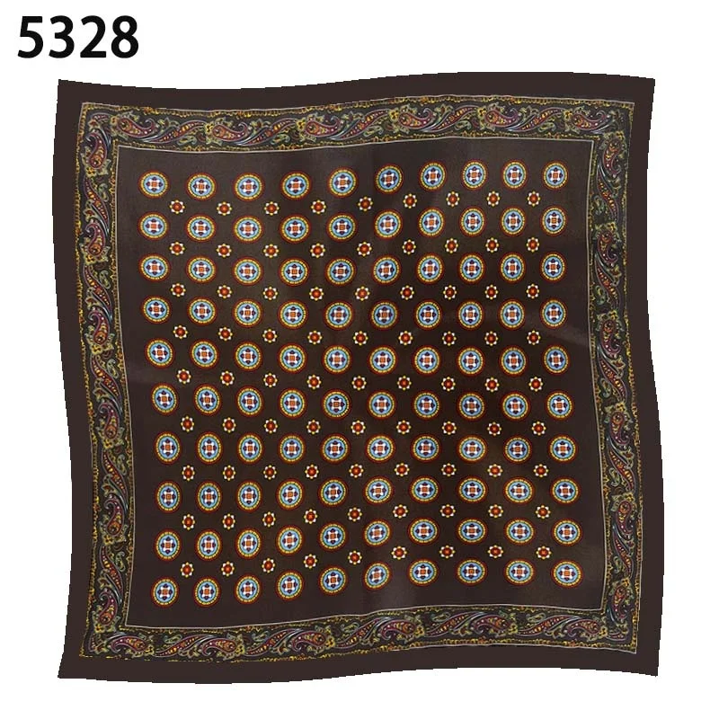 Best Selling Newest Lot Stock Digital Print Red Pocket square Wedding Mens Pocket Squares