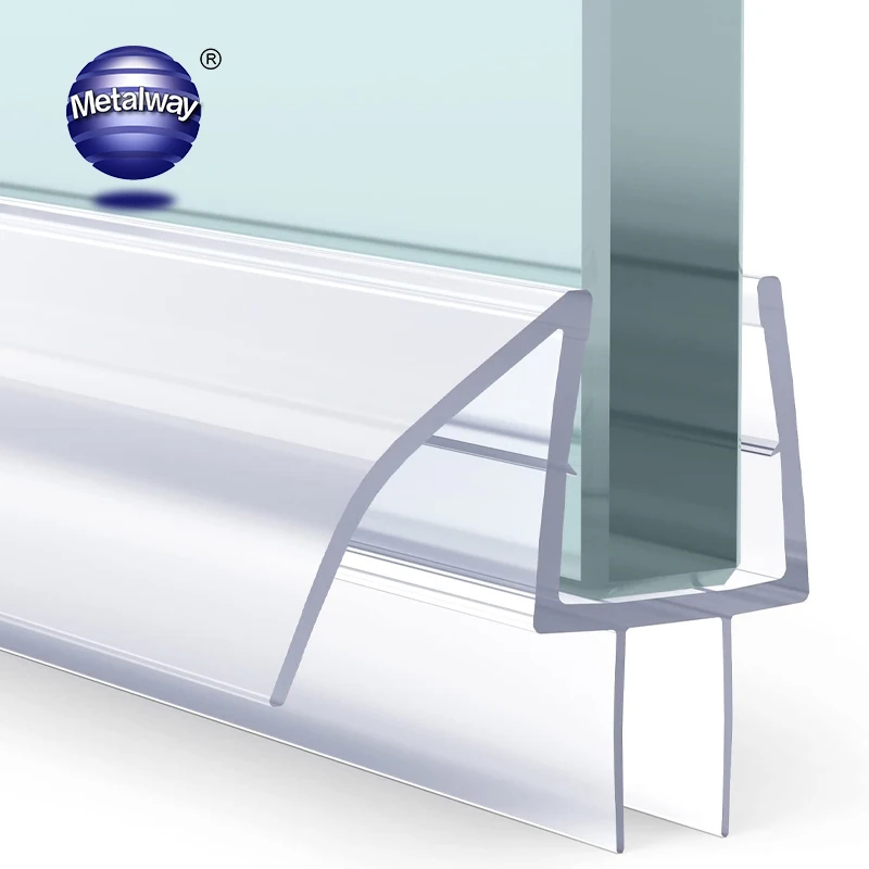 Modern Shower Room Glass Door Plastic Protection 6mm/16mm Sealing Strips Waterproof PVC Seals Strip for Bathroom