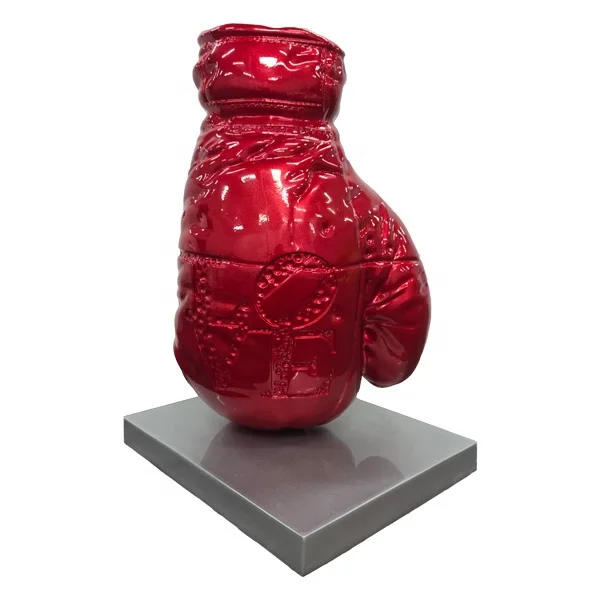 Personalised Customized Boxing Glove Sculpture Trophy Boxing Gloves For Home Office Hotel Club Decoration