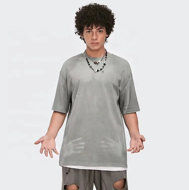 Customized Custom Design Unisex Oversized Heat Sensitive Color Changing T shirts Women