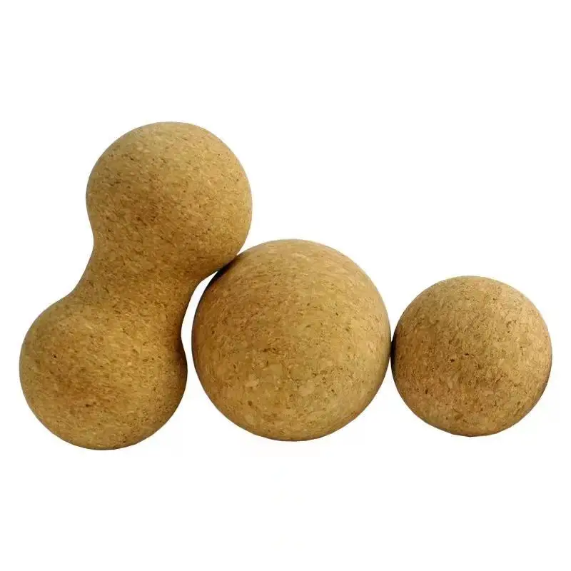 
Factory Profesional in custom logo custom Yoga Cork Massage Roller Ball 