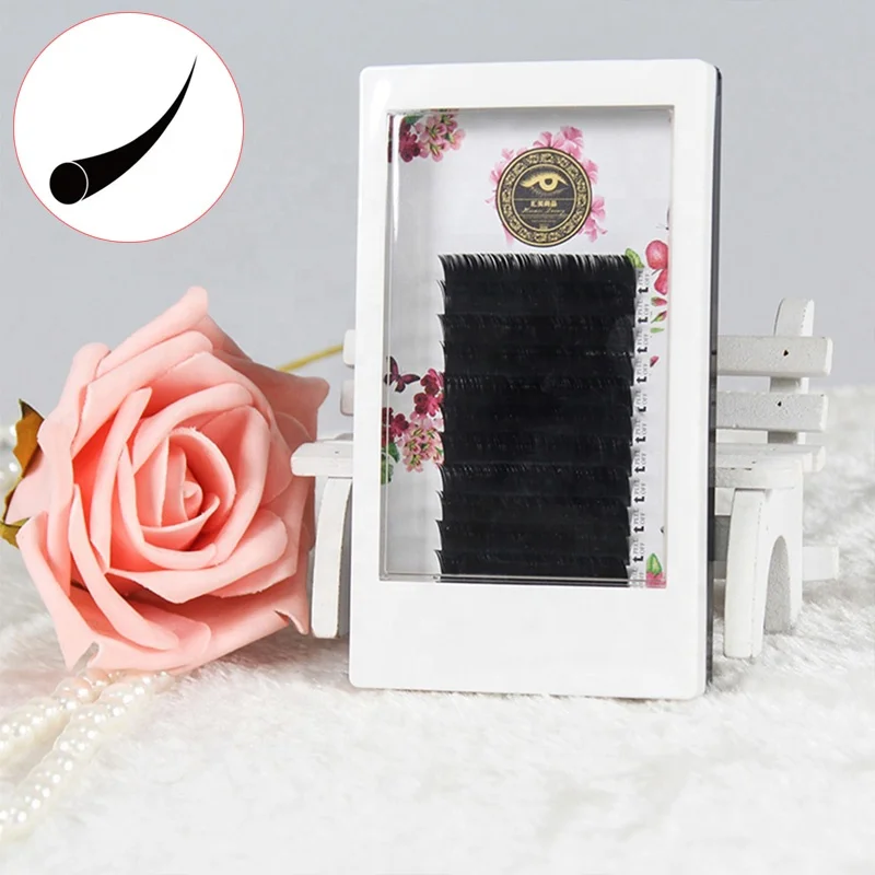 
premium korean silk 3d eyelash extension tray private label wholesale faux mink individual lash eyelash extension 