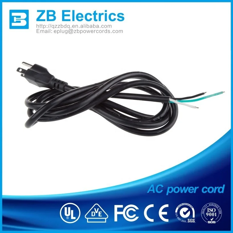 AC Power 125V USA power cord 3 pin NEMA 5-15P