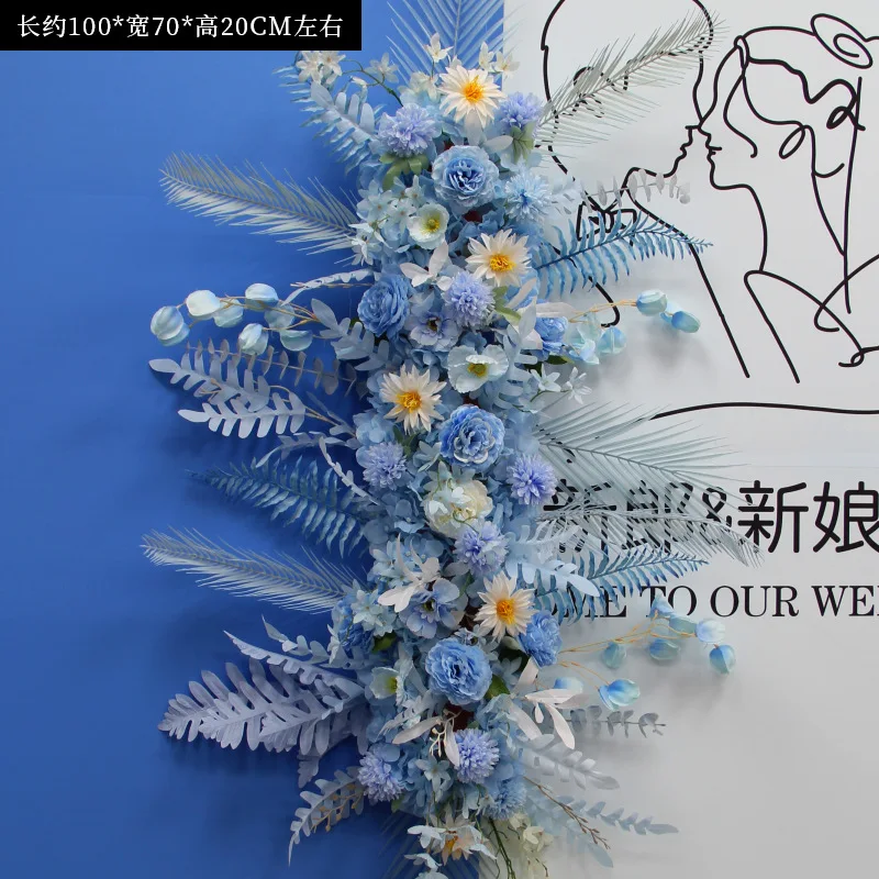 New Wedding Decorative Flower Silk Floral Arrangement Long Hanging Flower for wedding Background