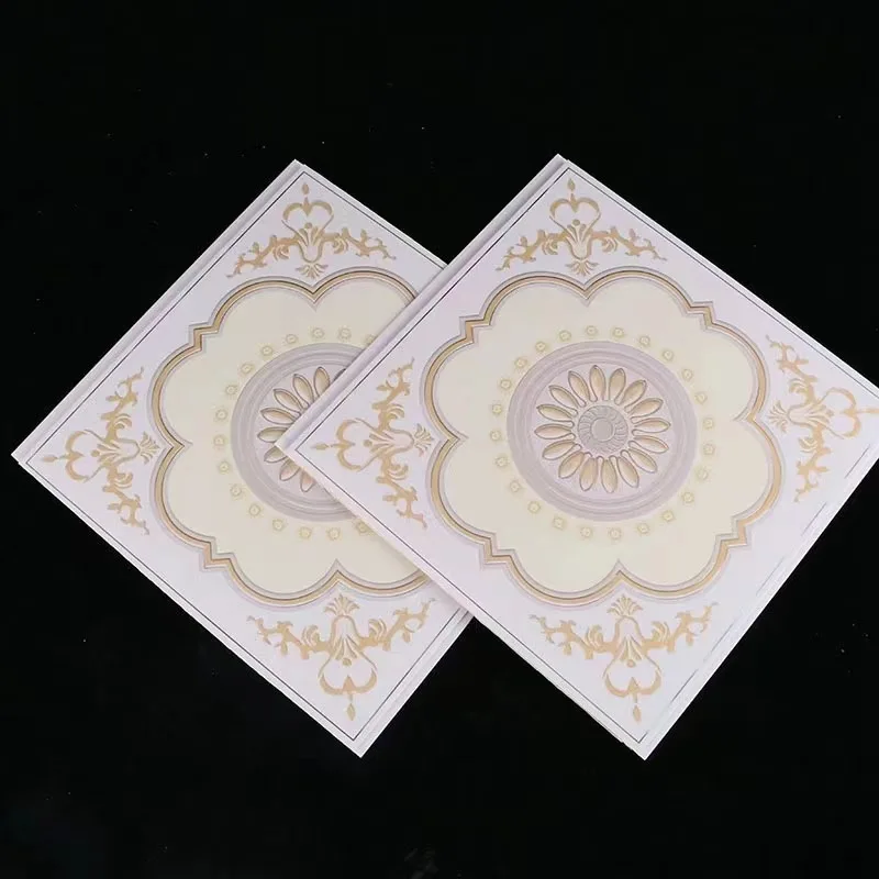 High Quality White PVC Wall and Ceiling Panel for Home Decor 10mm Thick Waterproof Plastic Tiles