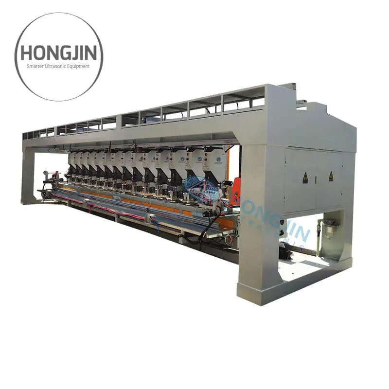 Geocell punching machine  geocell welding machine  HDPE  plastic extruding  machine  geo cell production line manufacturer